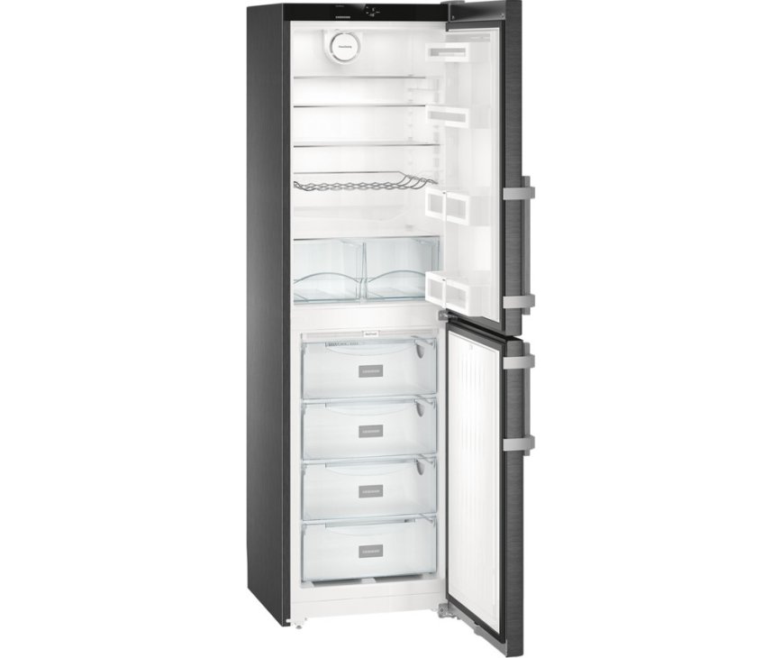 De Liebherr CNbs3915 koelkast BlackSteel heeft een vriesgedeelte van 119 liter