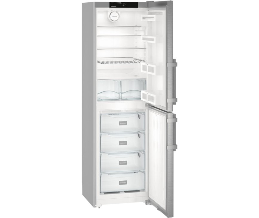 De Liebherr CNef3915 koelkast rvs heeft een koelruimte van 221 liter