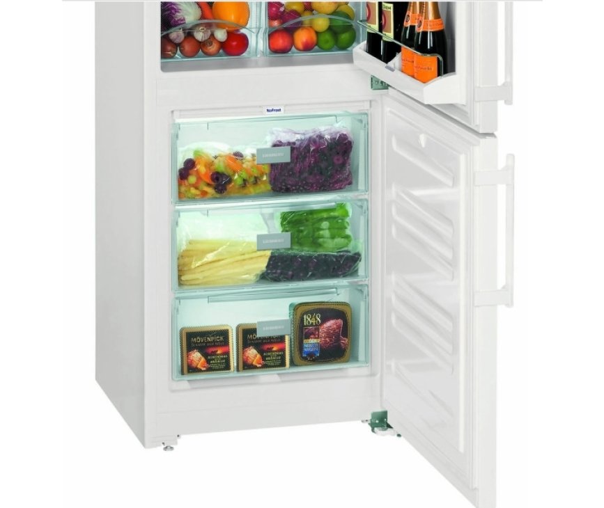 De CUN4033 koelkast van LIEBHERR beschikt over 3 transparante vriesladen welke nooit meer ontdooit hoeven te worden.
