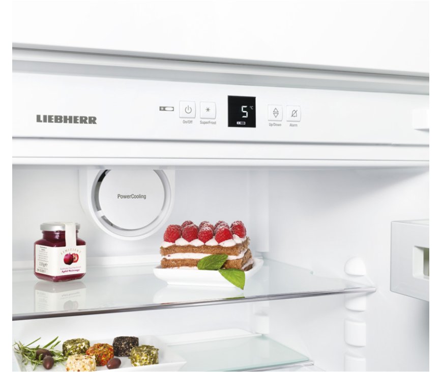 Het bedieningspaneel met display van de Liebherr IKBP3520 inbouw koelkast