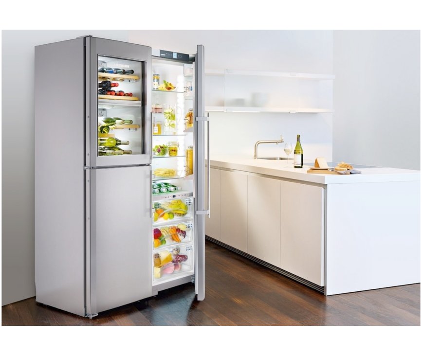Dankzij het strakke design van de Liebherr SBSes7165 past deze koelkast perfect in iedere keuken