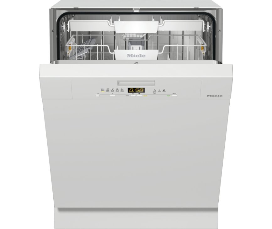 Miele G5022SCI inbouw vaatwasser - half geintegeerd met wit bedieningspaneel