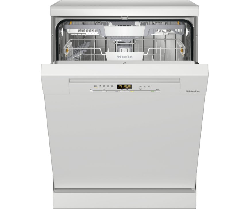 Miele G5222SC BW vrijstaande vaatwasser met besteklade - wit