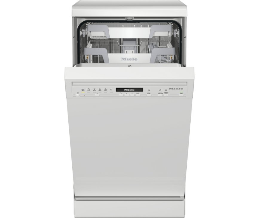 Miele G5640 SC smalle vrijstaande vaatwasser wit - met besteklade