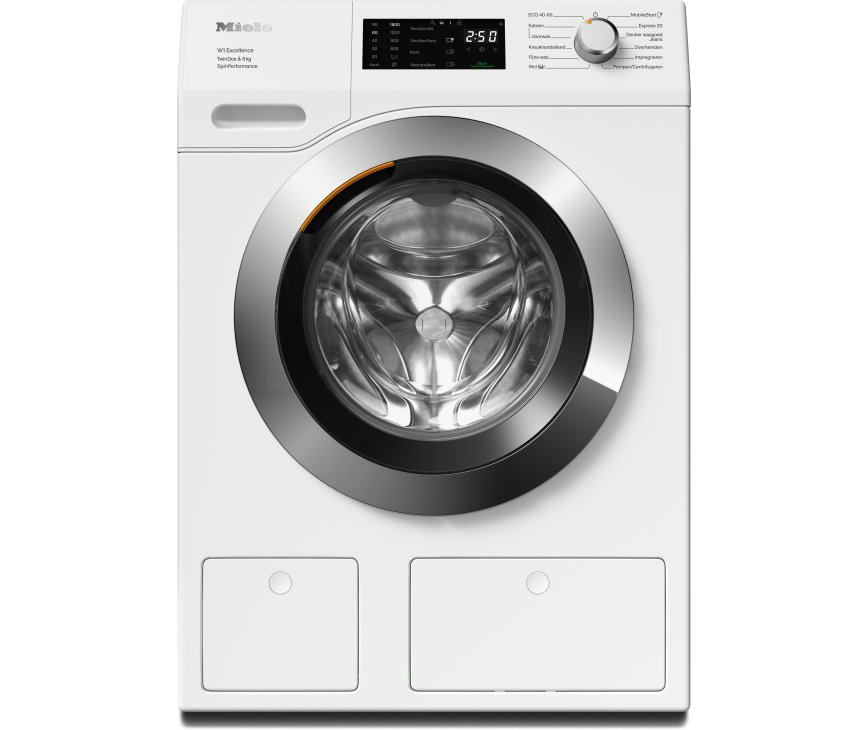 Miele WEF674WPS wasmachine met TwimDos (automatische dosering)