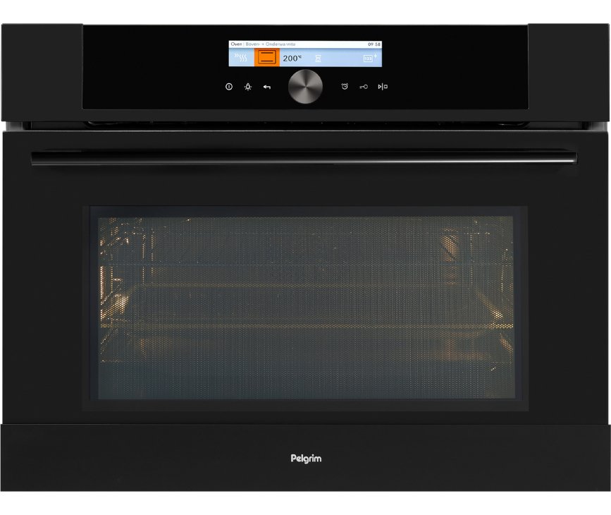 Pelgrim MAC834MAT inbouw oven met magnetron - matzwart