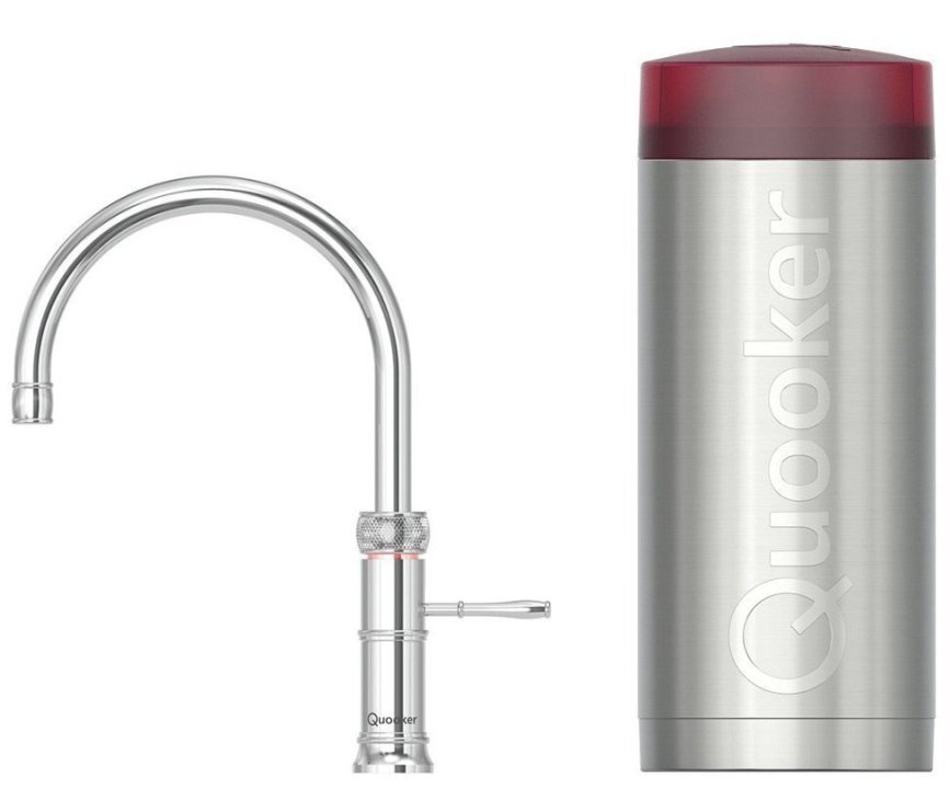 Quooker COMBI Classic Fusion Round Chroom - kokend water kraan