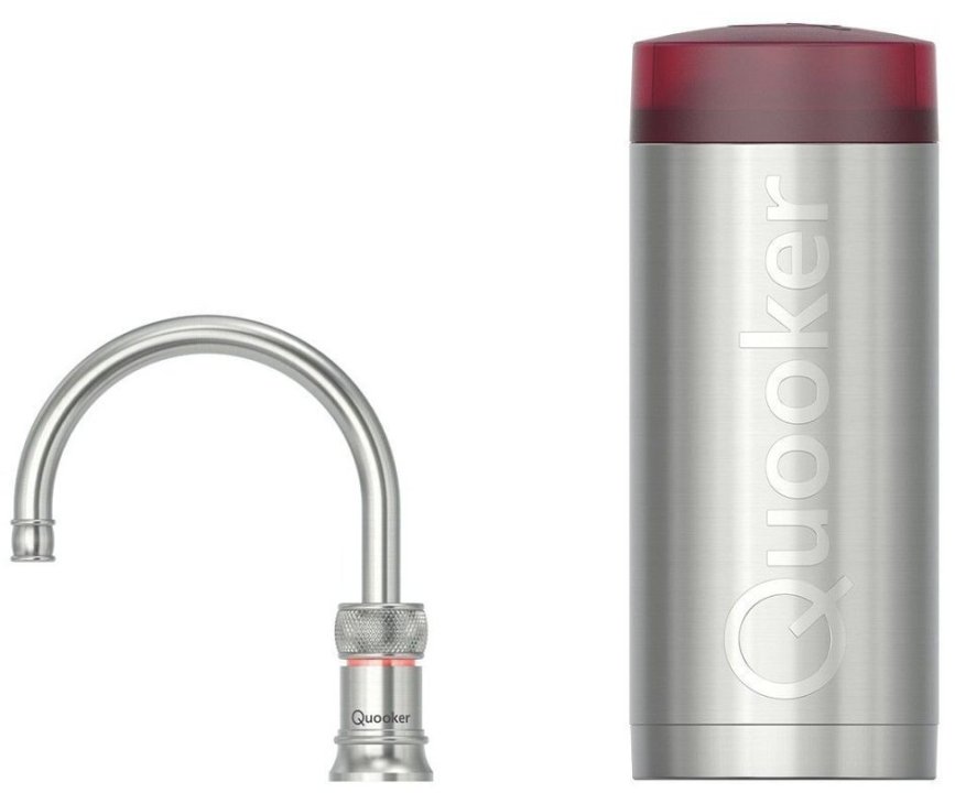 Quooker COMBI Classic Nordic Round RVS - kokend water kraan