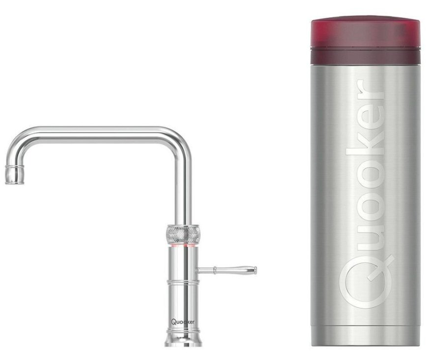 Quooker PRO3 Classic Fusion Square Chroom - kokend water kraan