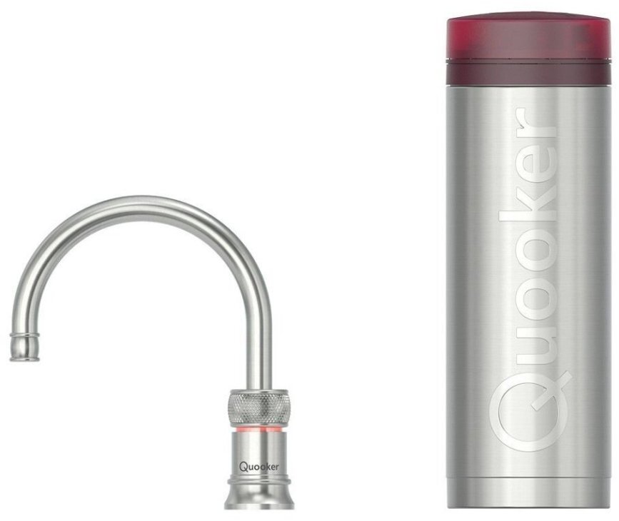 Quooker PRO3 Classic Nordic Round RVS - kokend water kraan