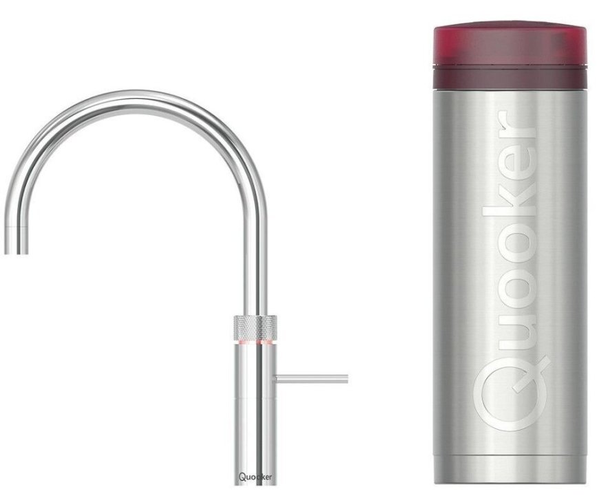 Quooker PRO3 Fusion Round Chroom - kokend water kraan