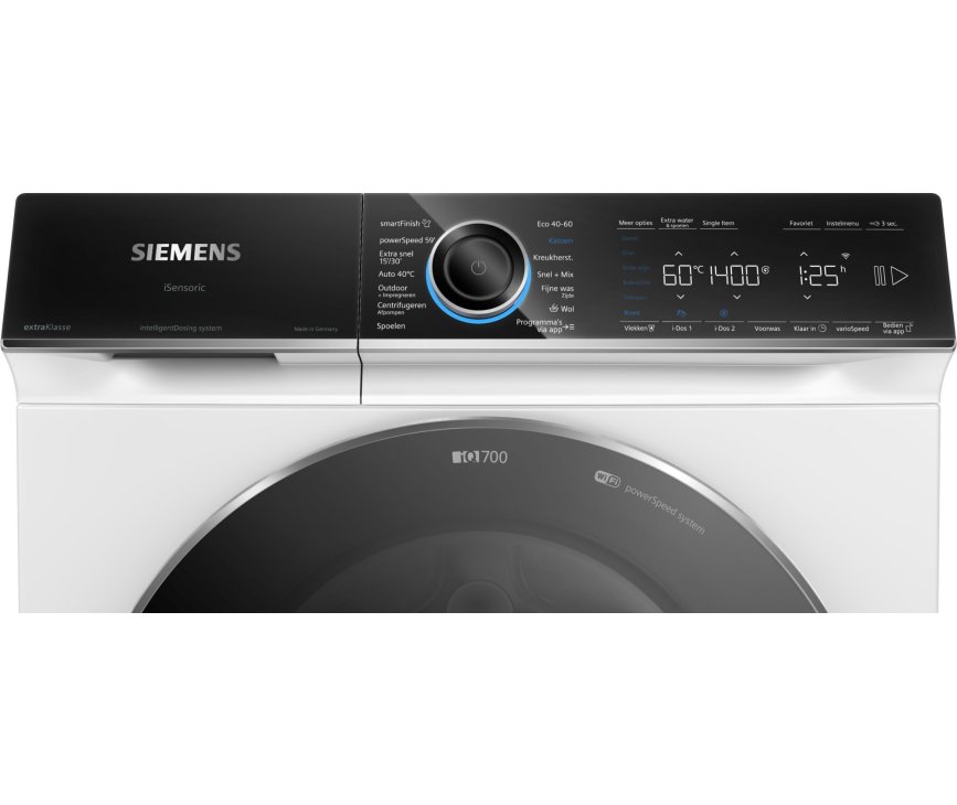Siemens WG44B2A9NL wasmachine met Home Connect en intelligentDosing