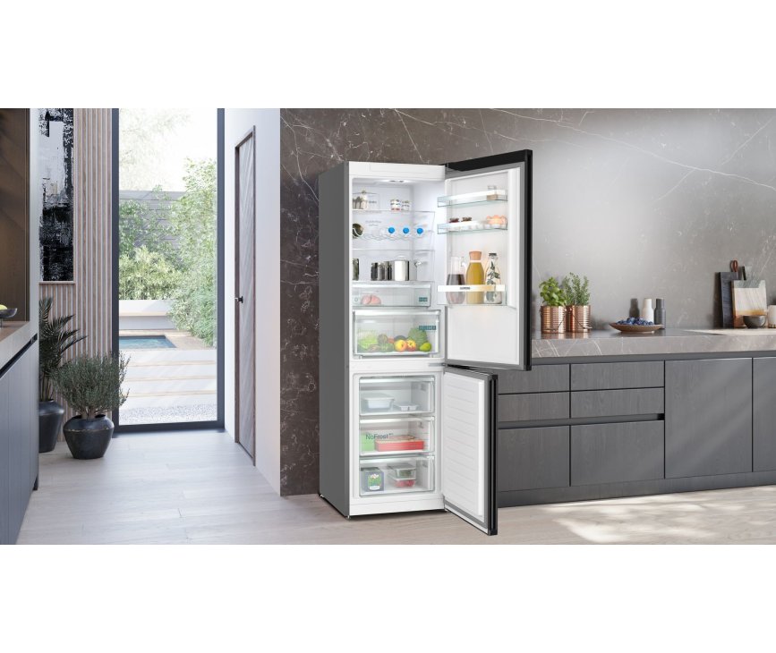 Siemens KG36NXXBF vrijstaand koelkast - blacksteel