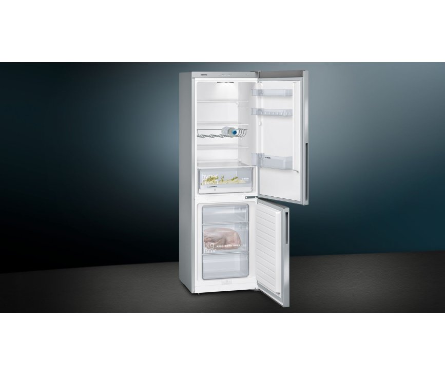 Siemens KG36VVLEA vrijstaande koelkast - rvs-look