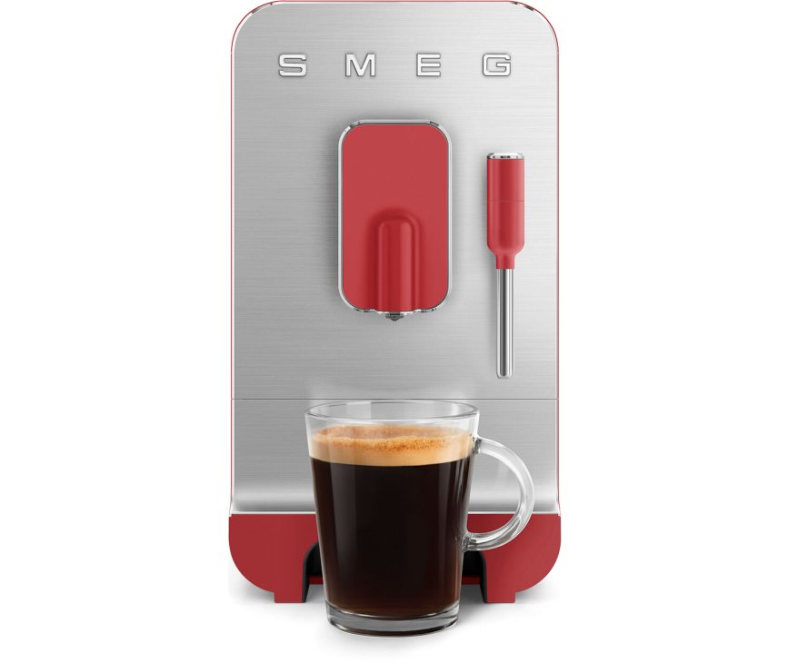 Smeg BCC02RDMEU volautomatische koffiemachine - mat rood - retro jaren 50