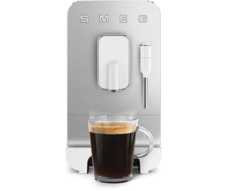 Smeg BCC02WHMEU volautomatische koffiemachine - mat wit - retro jaren 50