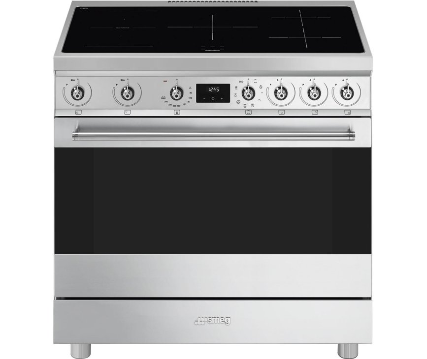 Smeg C9IMX2 inductie fornuis - rvs - 90 cm.