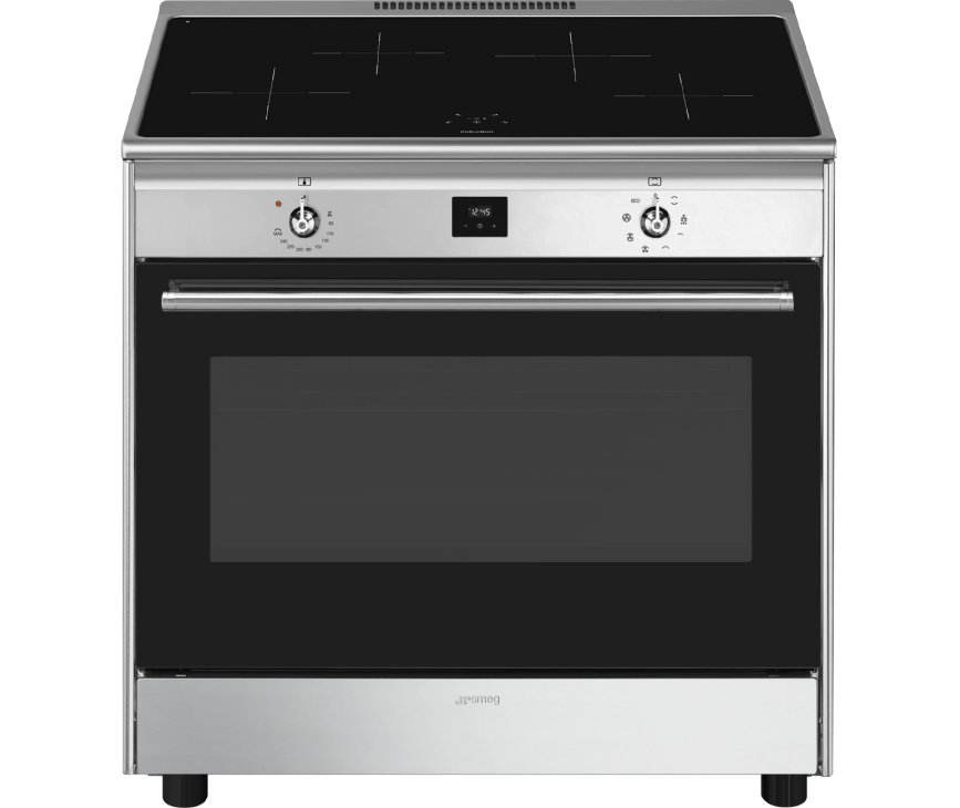 Smeg CG90CIXT inductie fornuis - 99 cm - rvs