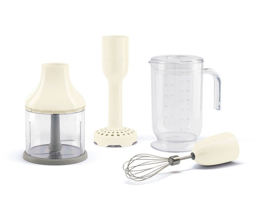 Smeg HBAC01CR accessoire set voor staafmixer - crème