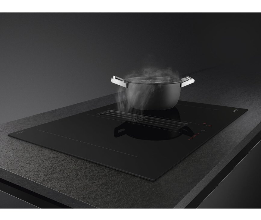 Smeg HOBD472D inductie kookplaat met afzuiging - 70 cm.