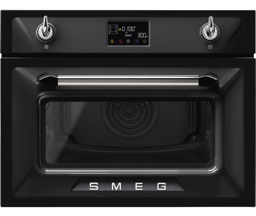 Smeg SO4902M1N inbouw oven met magnetron - zwart