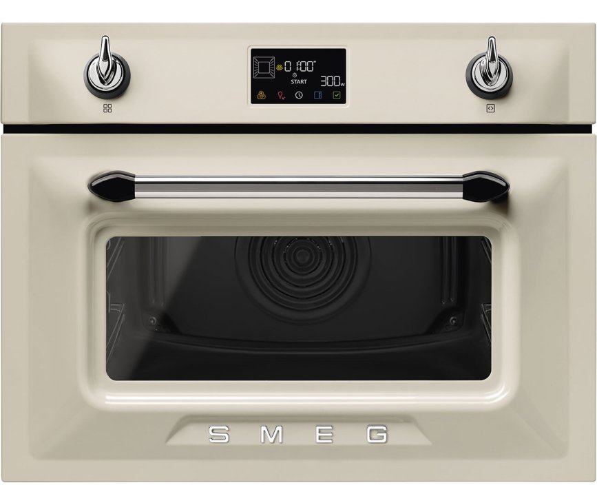 Smeg SO4902M1P oven met magnetron - crème