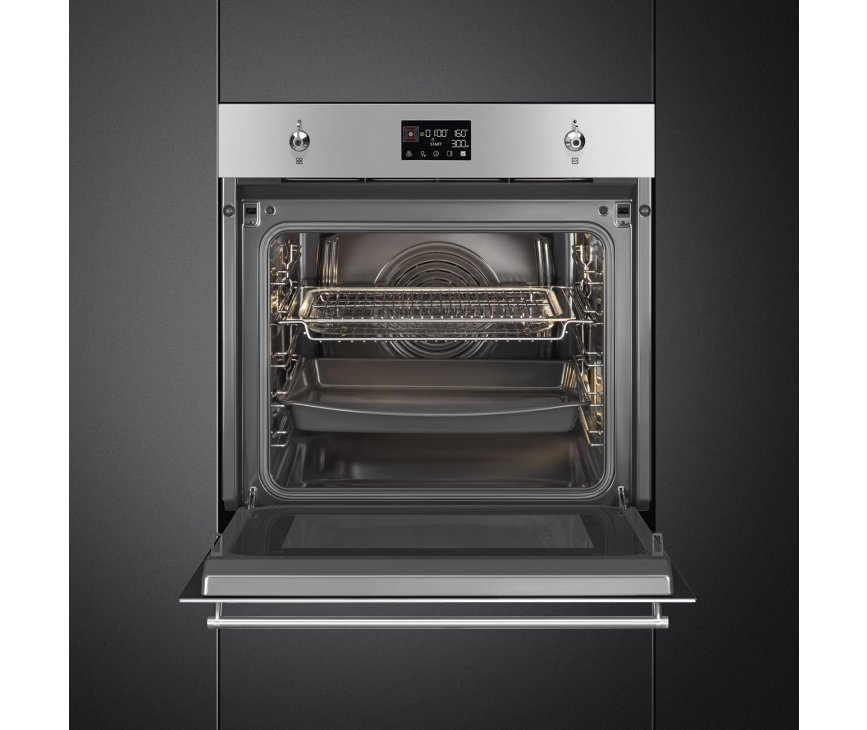 Smeg SO6302M2X inbouw oven met magnetron - rvs - nis 60 cm.