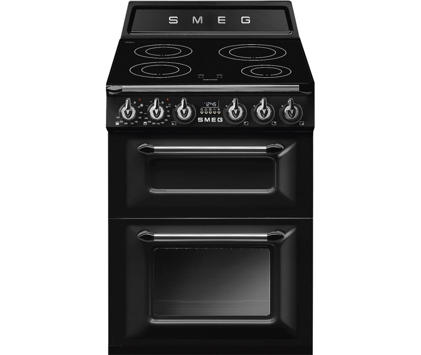 Smeg TR62IBL2 inductie fornuis - zwart - 60 cm. breed