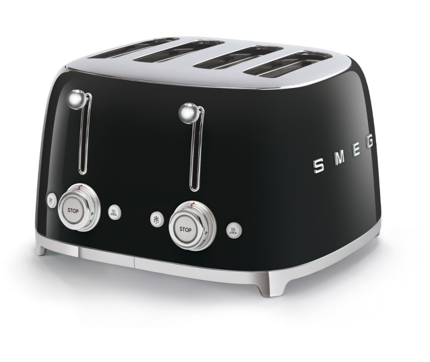Smeg TSF03BLEU broodrooster zwart