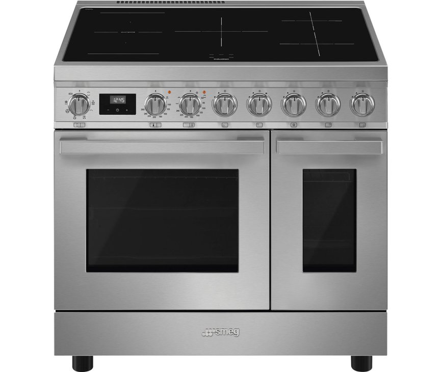 Smeg CPF92IMX inductie fornuis - rvs - dubbele oven - Portofino