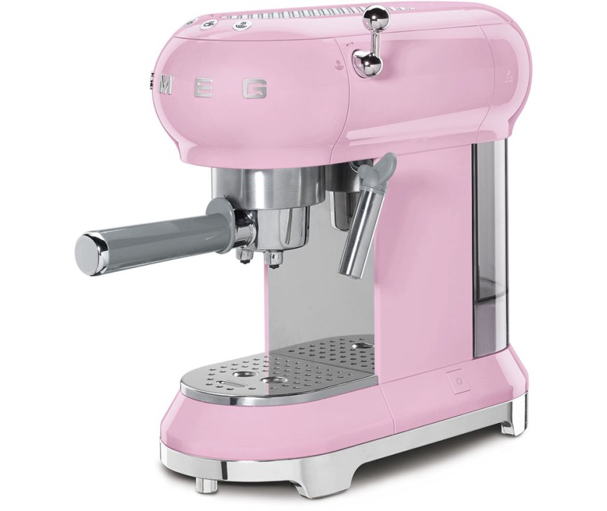 SMEG koffiemachine roze ECF01PKEU