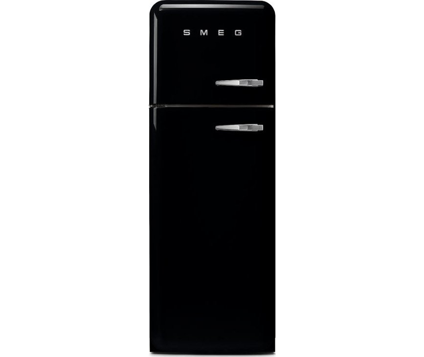 Smeg FAB30LBL5 linksdraaiende retro koelkast - zwart