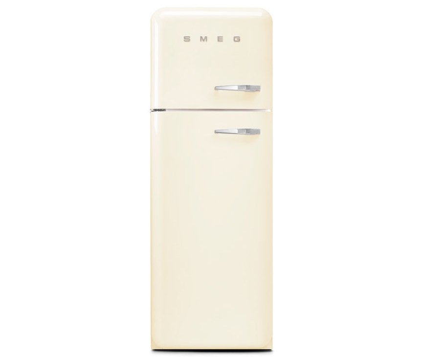 Smeg FAB30LCR5 linksdraaiende retro koelkast - creme