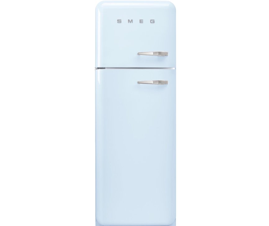 Smeg FAB30LPB5 linksdraaiende retro koelkast - pastel blauw