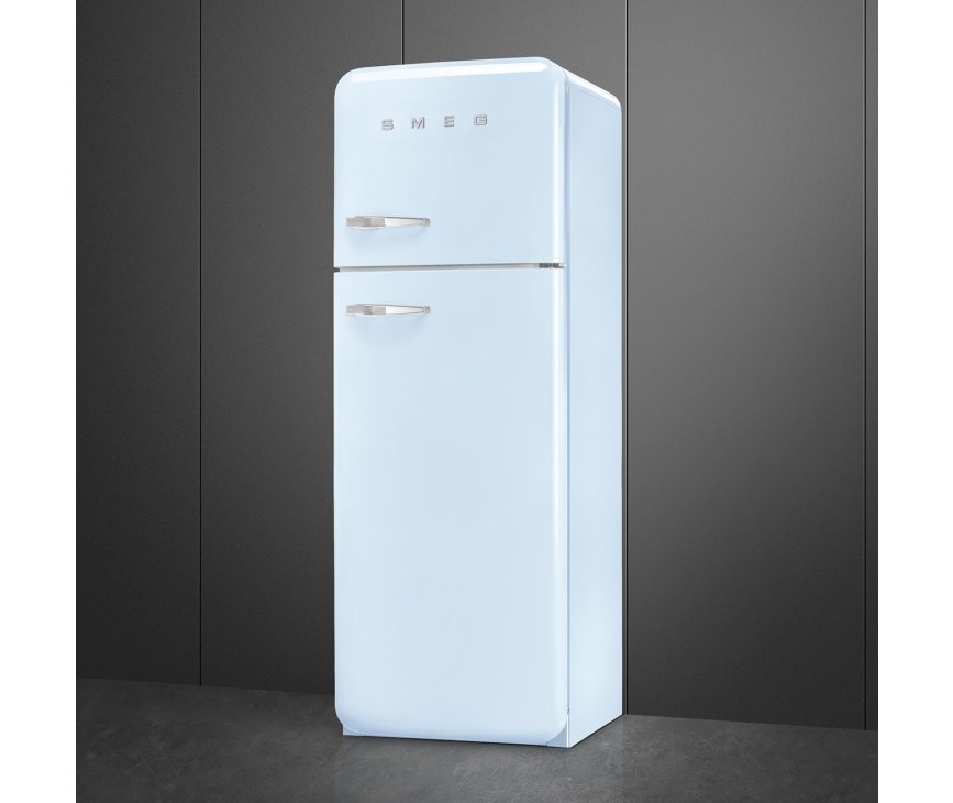 Smeg FAB30RPB5 rechtsdraaiende retro koelkast - pastel blauw