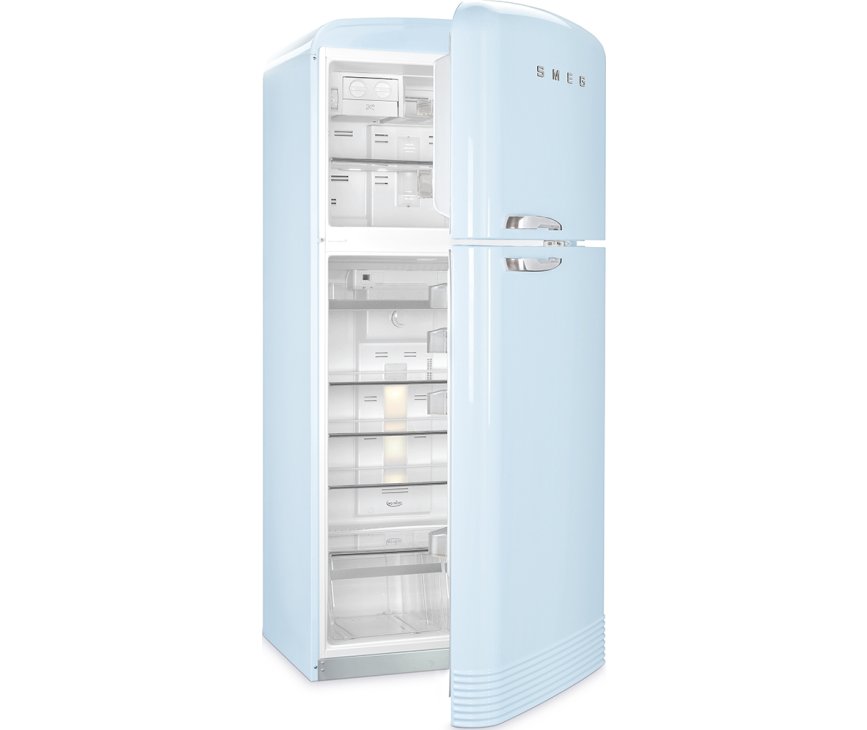 De Smeg FAB50RPB5 koelkast blauw heeft een NoFrost vriesdeel: nooit meer ontdooien!