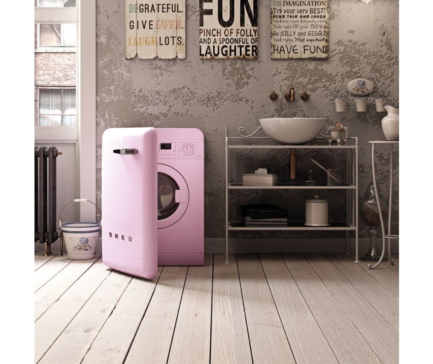 Smeg LBB14PK-2 roze wasmachine