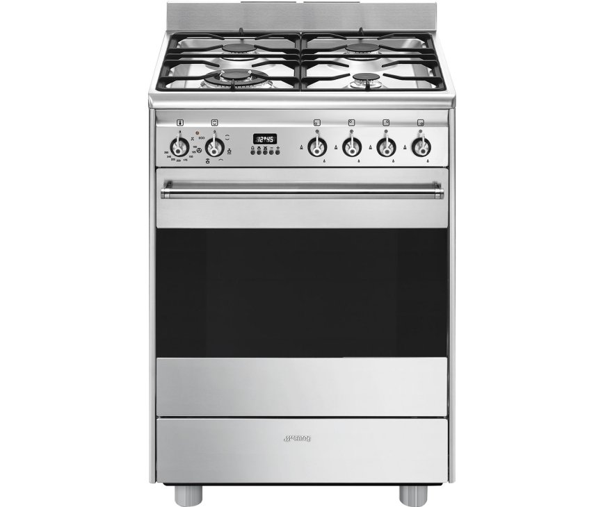 Smeg SNLK61MX9 gas fornuis - roestvrijstaal - 60 cm. breed