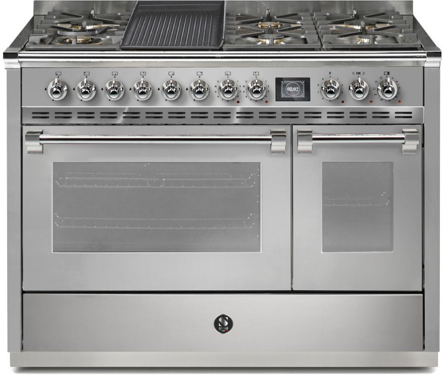 Steel AQ12SF-6T Ascot gas fornuis - combi-stoomoven -120 cm