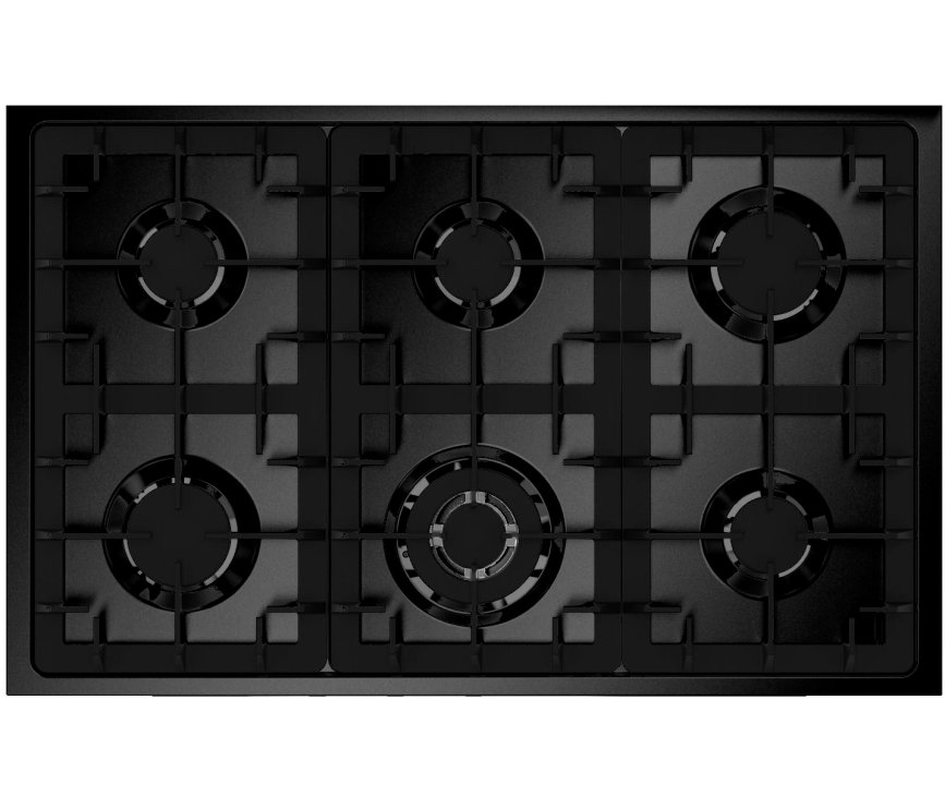 Steel EQ10FF-6 NF Enfasi fornuis zwart - All Black serie