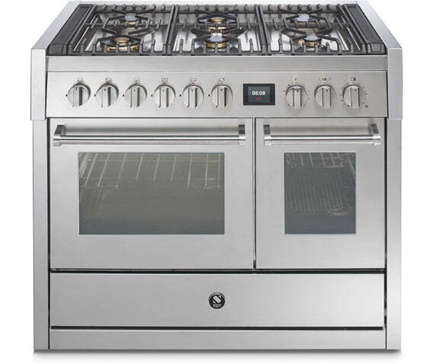 Steel GQ10SF-4M fornuis met combi-stoomoven en mega wok - 100 cm breed