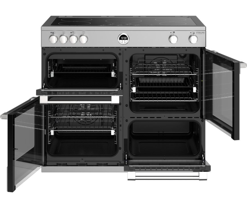 Stoves Sterling S1000 Ei Deluxe rvs fornuis