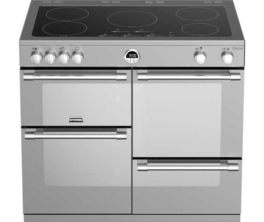 Stoves Sterling S1000 Ei Deluxe rvs fornuis