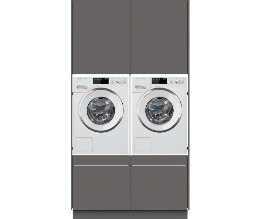 Wasmachinekast STRAIGHT wasmachine / droger kast - metallic black