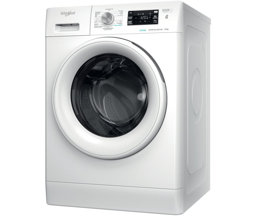 Whirlpool FFBBE 8458 WEV wasmachine met FreshCare en SteamRefresh