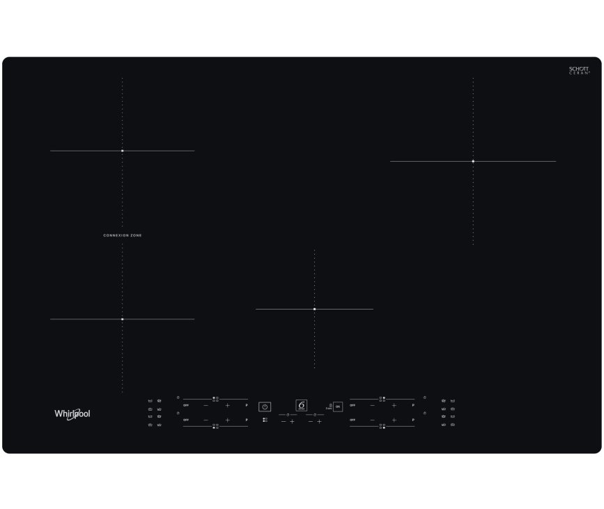 Whirlpool WB B4877 NE inbouw inductie kookplaat - 77 cm. breed