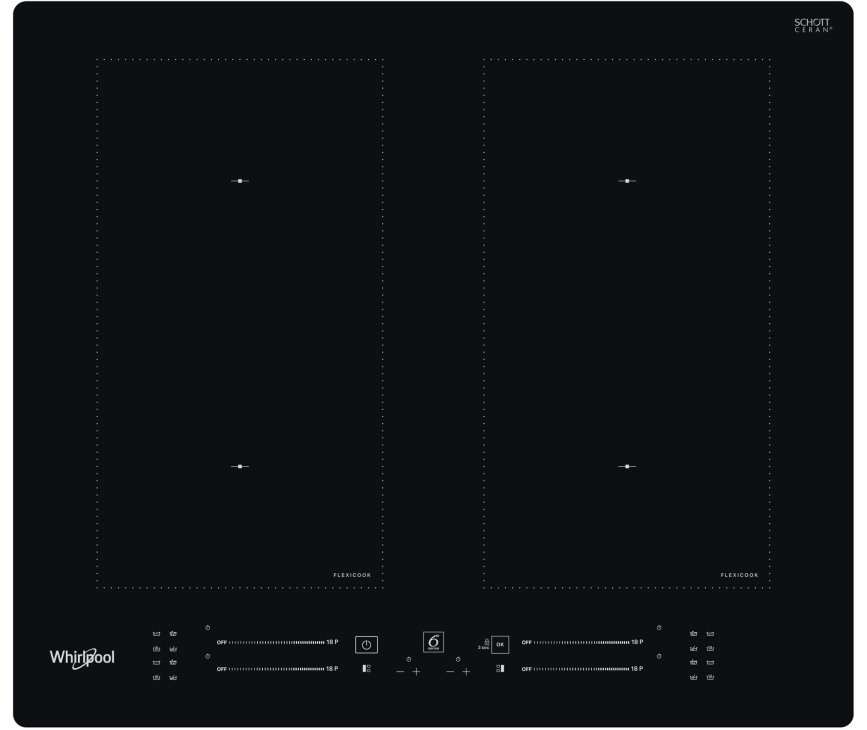 Whirlpool WL S1360 NE inbouw inductie kookplaat - slider