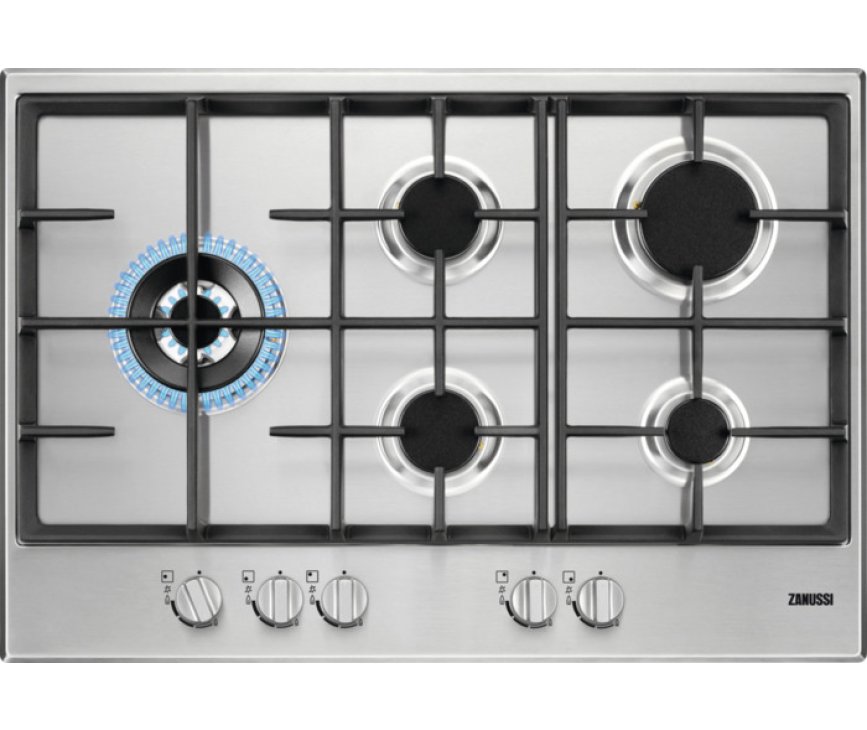 Zanussi ZGH76534XS inbouw gas kookplaat