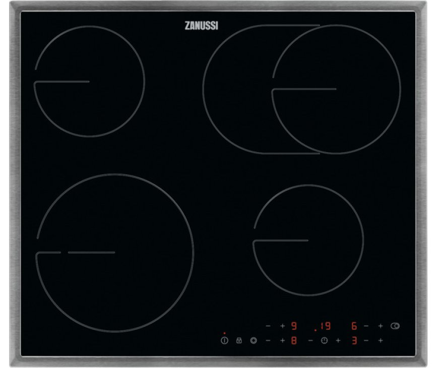 Zanussi ZHRN643X inbouw keramische kookplaat