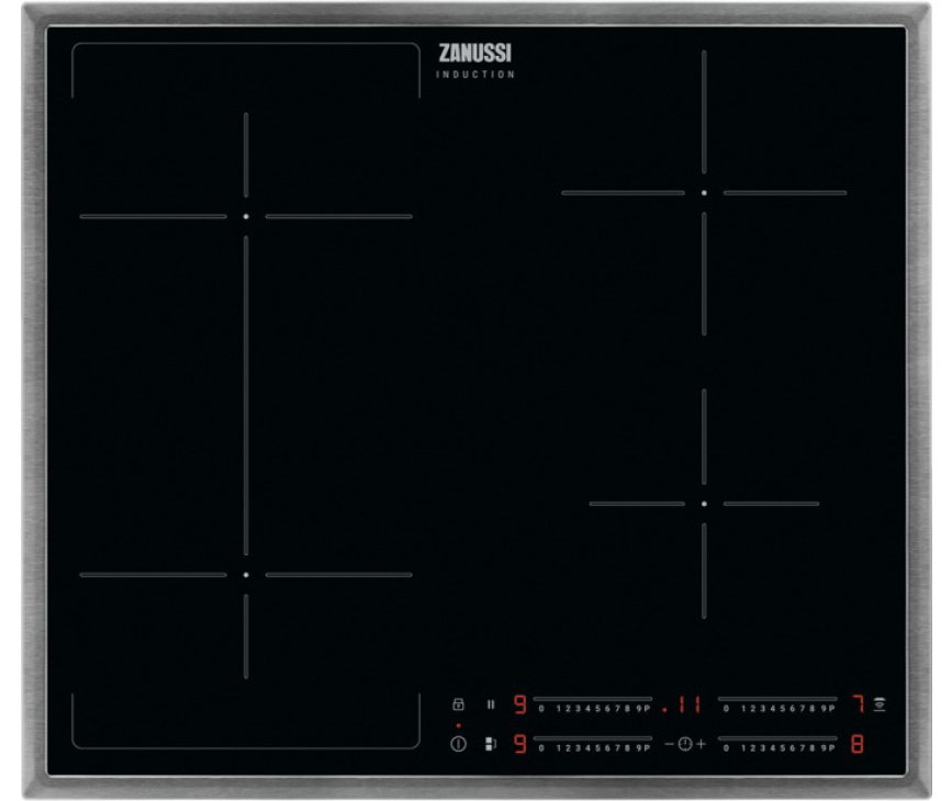 Zanussi ZIFN644X inbouw inductie kookplaat - 60 cm. breed - met Hob2Hood